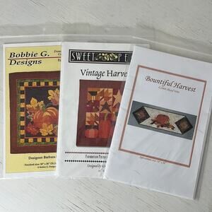 Bundle of three fall quilting patterns